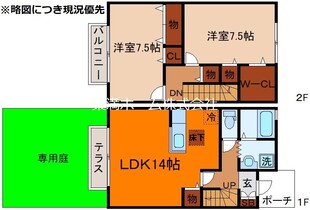 コンフォール花園の物件間取画像